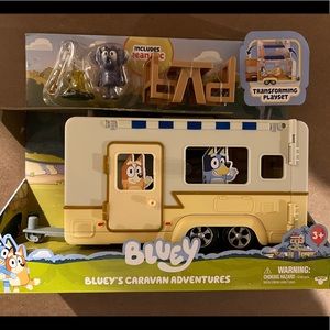 Bluey caravan toy set